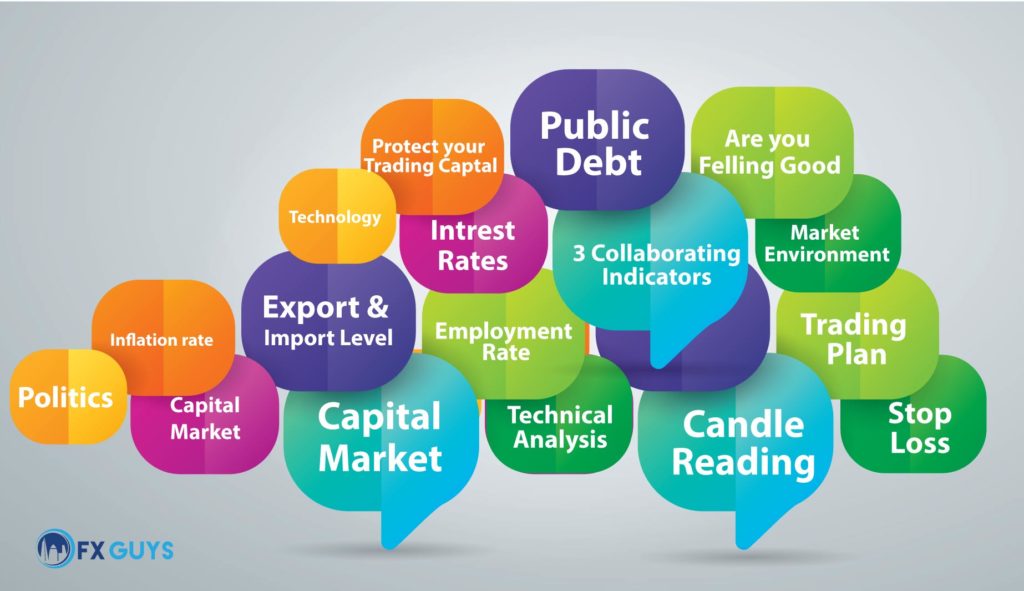 Factors that Effect Forex Movement in an infographic