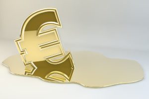 euro melting gold to show liquidity