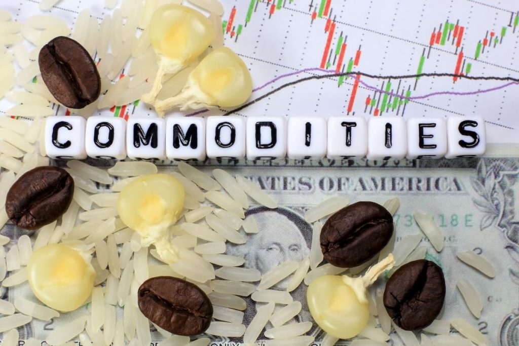 coffee, rice and beans shown on a chart - Commodity trading tips