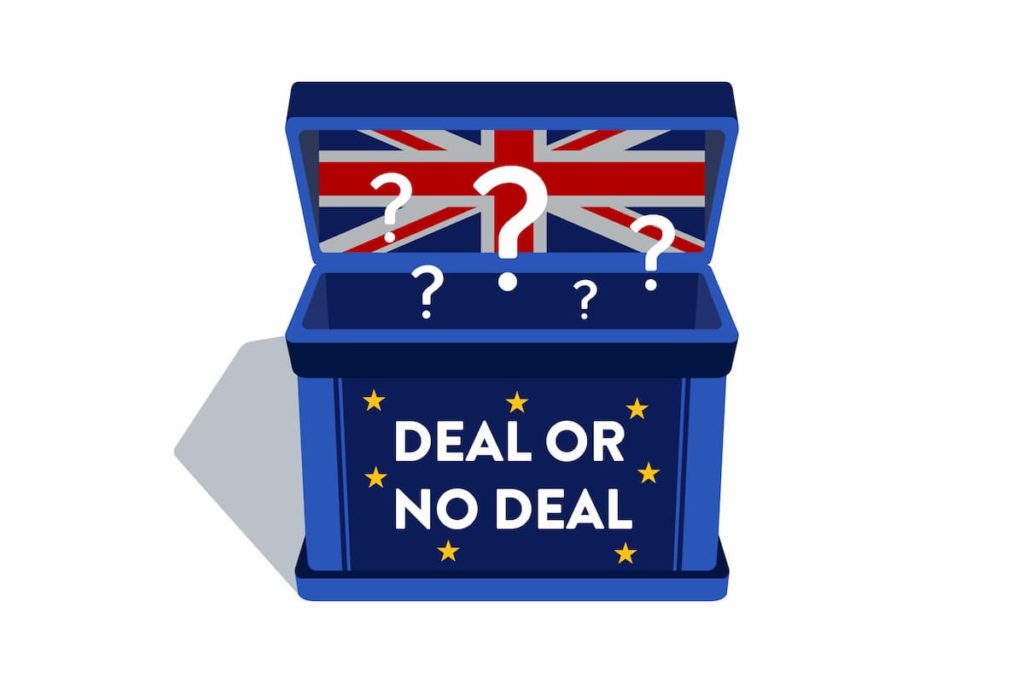 Deal or No Deal box representing Brexit. When is Brexit going to happen?