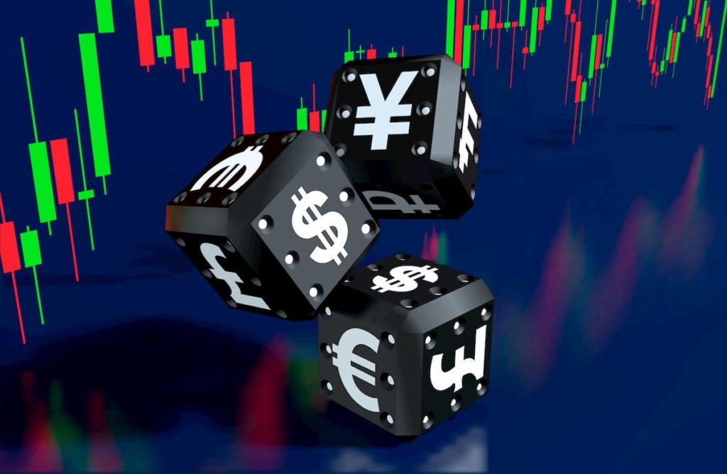 Dice symbol of Trading Gambling