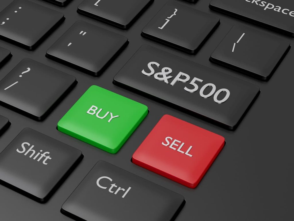 keyboard for buying and selling S&P 500 Futures