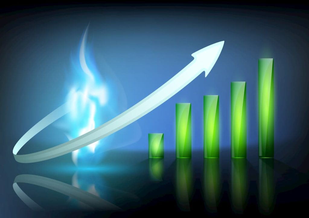 Natural Gas trading chart