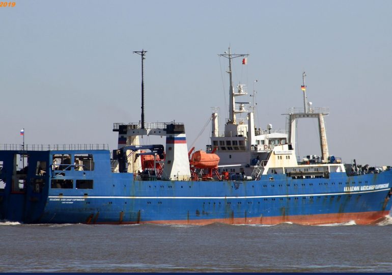 Russian polar research vessel docks in Cape Town amid protests