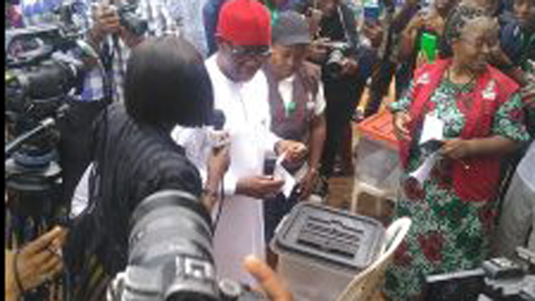 2023 Elections: Okowa votes, lauds Buhari, INEC over `hitch-free’ election