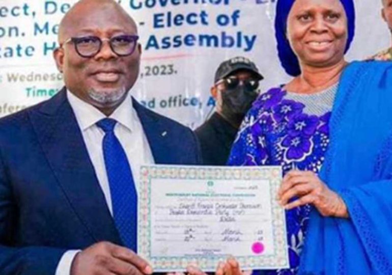 INEC issues certificates to Delta Governor-elect, his deputy, Assembly members-elect