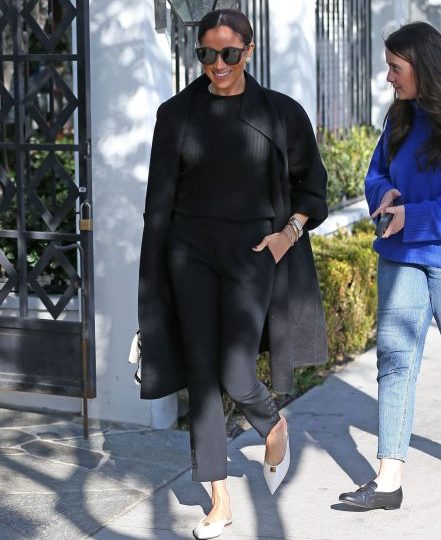 Meghan Markle Steps Out In Style In Chic All Black Look