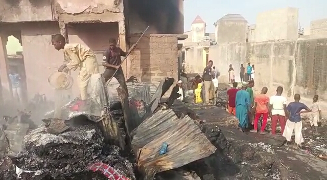 Fire razes 80 shops in Kano