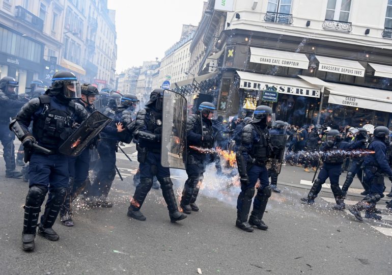 French protests turn violent as pensions fury rages