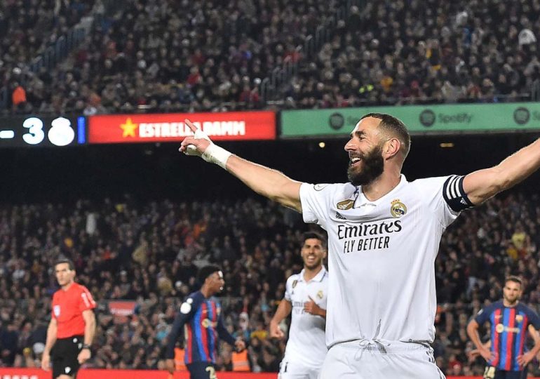 Benzema hits treble as 'complete' Madrid smash Barca to reach Copa final