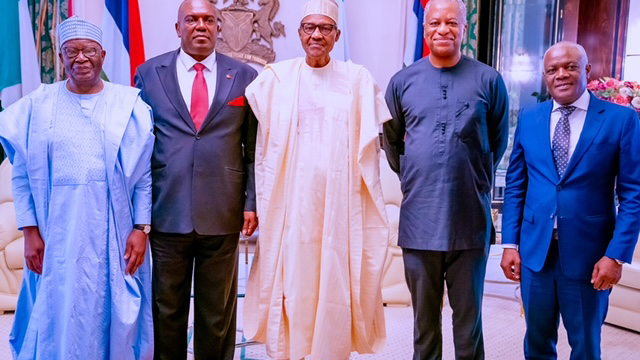 Buhari bids farewell to Angola, UAE Ambassadors