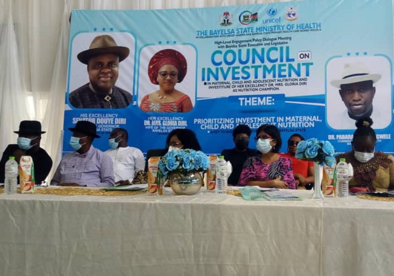 UNICEF donates therapeutic diets for child nutrition, in Bayelsa