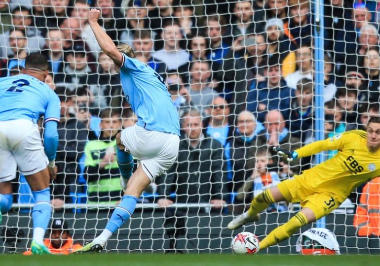 Haaland equals Premier League goals record as Man City close on Arsenal