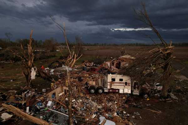 Biden tours tornado-hit Mississippi town, will announce funding