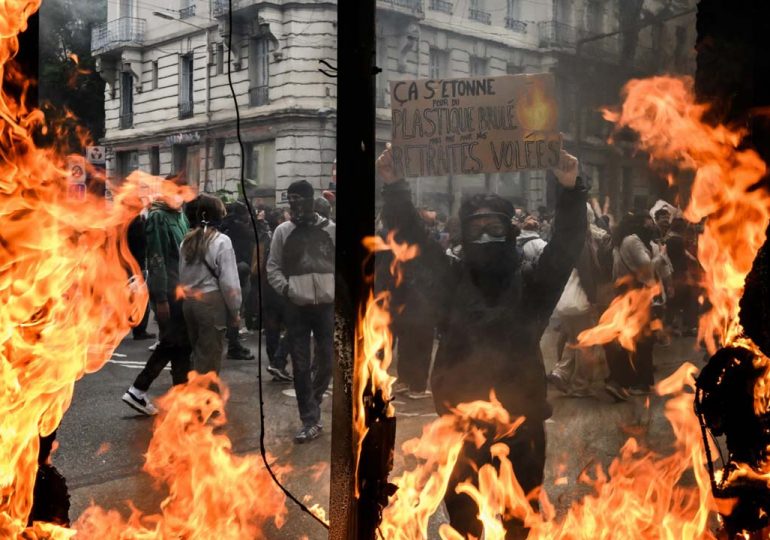 Clashes erupt at French May Day protests against Macron