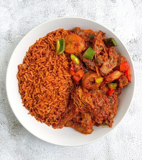 Classic Nigerian Christmas Jollof Rice, Chicken Recipe