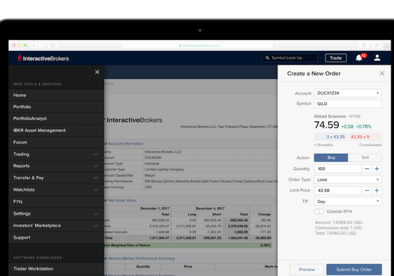 Interactive Brokers enhances Client Portal