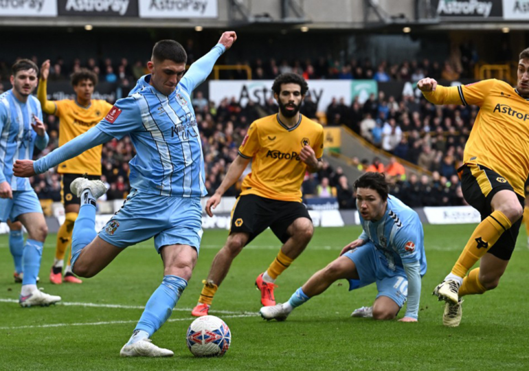 Coventry stun Wolves to reach first FA Cup semi-final since 1987