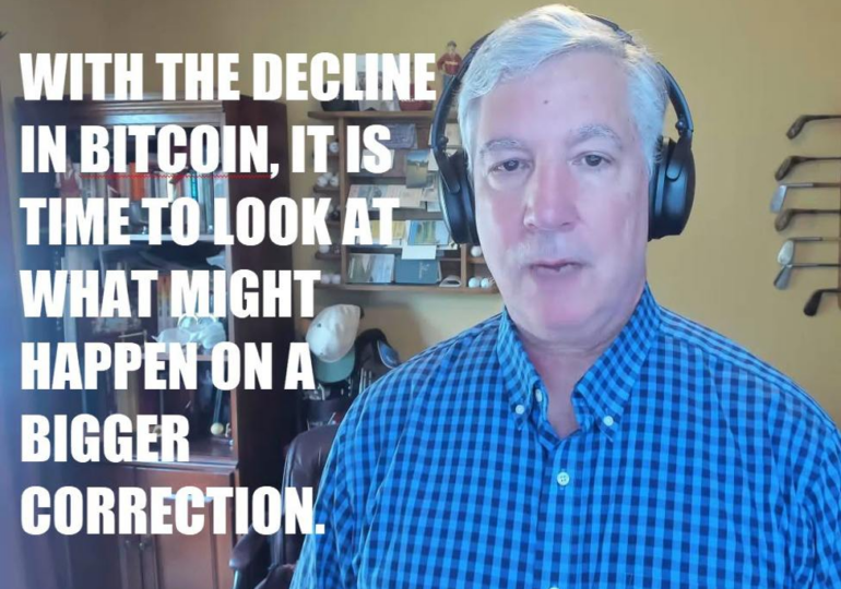 With the decline in Bitcoin,it is time to look at what might happen on a bigger correction