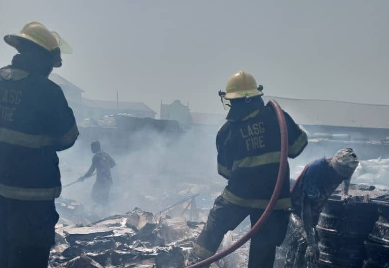 Fire guts section of LASUTH