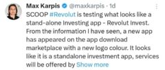 Exclusive: Revolut entering EU CFDs trading business with Revolut Invest