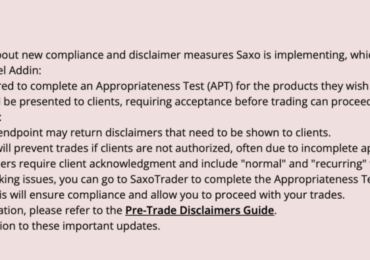 Saxo to implement new compliance and disclaimer measures